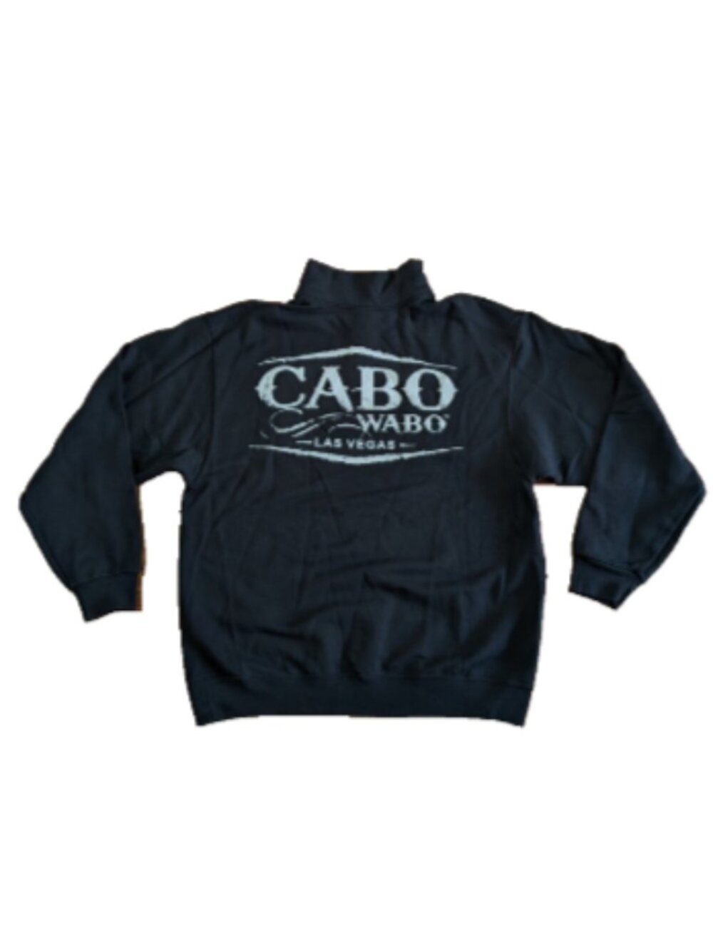 Cabo Wabo Las Vegas Sammy Hagar 1/4 Zip Black Two Sided Graphic Sweatshirt Sz L
